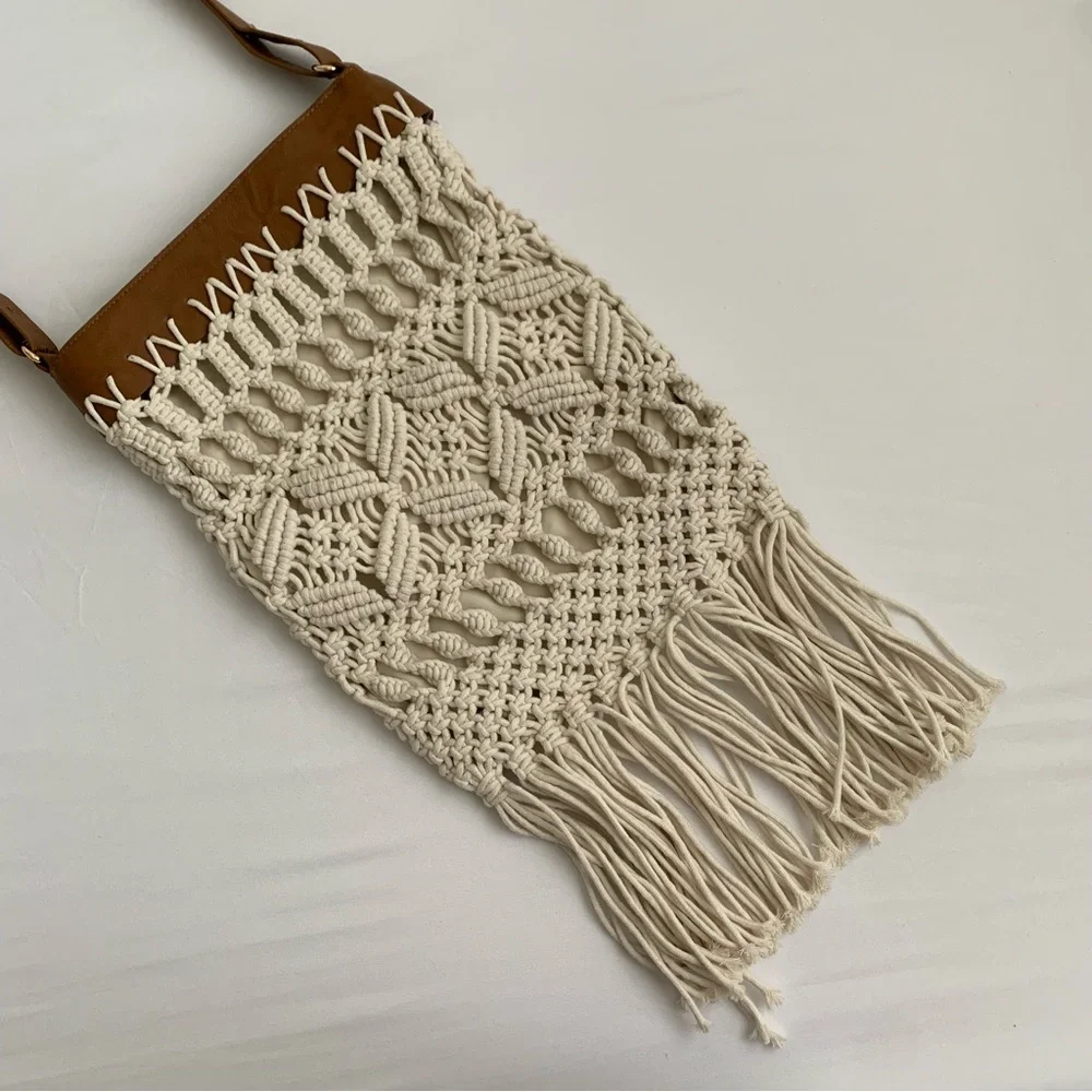 INC Macrame Crossbody
